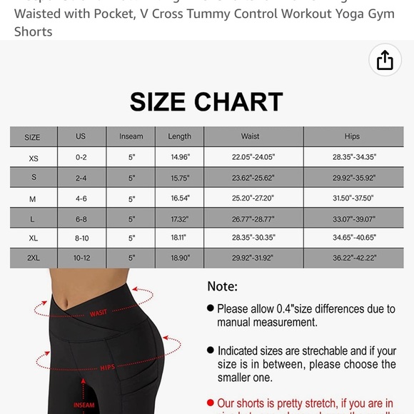 Ineepor | Scrunch Butt Lifting | High Waisted | Biker Shorts | + Pocket - Picture 3 of 6